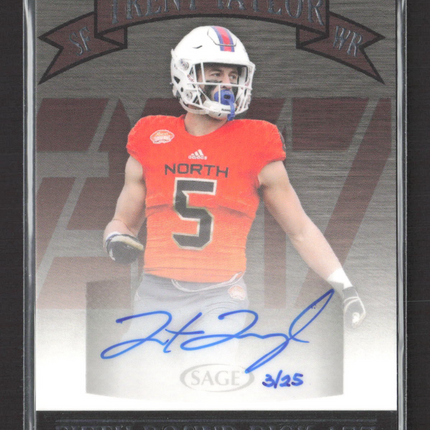 2017 SAGE Hit Trent Taylor #SA 46 3/25 Auto