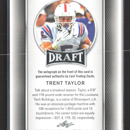 2017 Leaf Draft Trent Taylor #A-TT2 Auto
