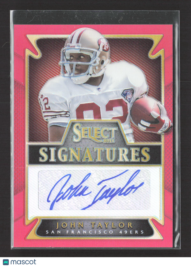2014 Panini Select Prizm Signatures John Taylor #SS-JT 38/50 Auto