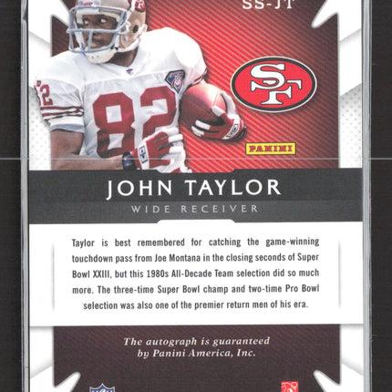 2014 Panini Select Signatures John Taylor #SS-JT Auto