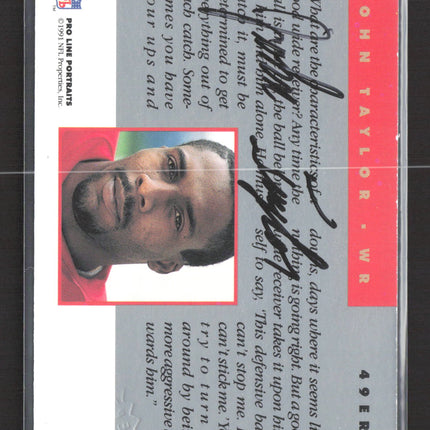 1991 Pro Line Portraits John Taylor #430 Auto
