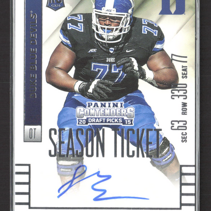 2015 Panini Contenders Draft Picks Laken Tomlinson #257 RC Auto