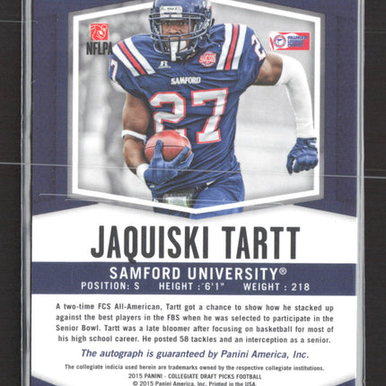 2015 Panini Prizm Collegiate Draft Picks Jaquiski Tartt #199 Tie-Dye RC Auto