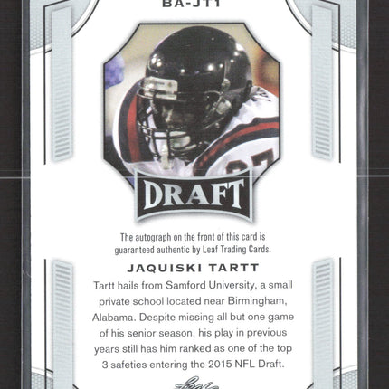 2015 Leaf Draft Jaquiski Tartt #BA-JT1 Auto