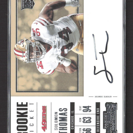 2017 Panini Contenders Football Solomon Thomas #258 RC Auto