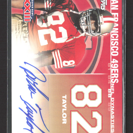 2008 Topps NFL Dynasties Tribute John Taylor #DYNA-JT /200 Auto