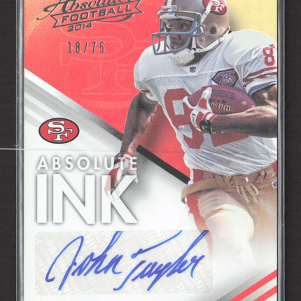 2014 Panini Absolute Football Absolute Ink John Taylor #AB-JTA Spectrum /75 Auto