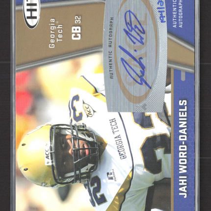 2009 SAGE HIT Jahi Word-Daniels #A102 Auto