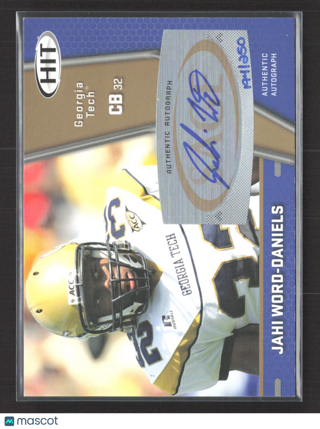 2009 SAGE HIT Jahi Word-Daniels #A102 Auto
