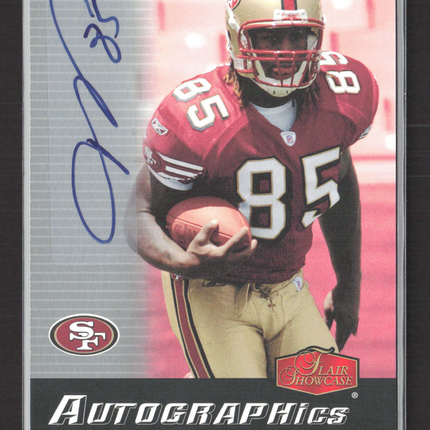 2006 Fleer Flair Showcase Autographics Vernon Davis #AU-VD Auto