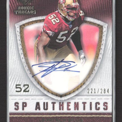 2008 Upper Deck SP Authentic SP Rookie Threads Patrick Willis #SP-PW /284 Auto