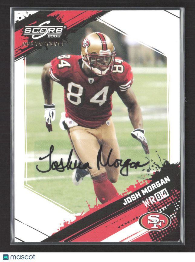2009 Score Inscriptions Josh Morgan #249 056/263 Auto