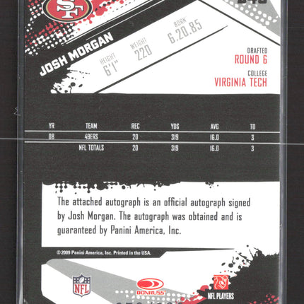 2009 Score Inscriptions Josh Morgan #249 056/263 Auto