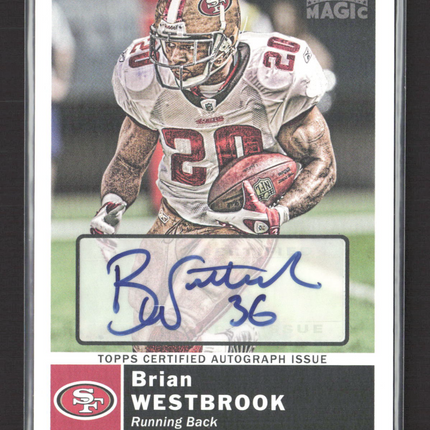 2010 Topps Magic Brian Westbrook #34 Topps Certified Autograph Issue Auto