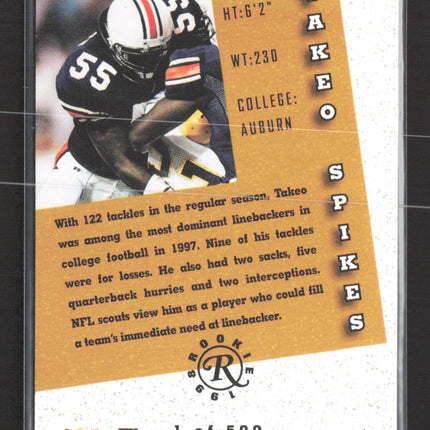 1998 Pinnacle Takeo Spikes #1 Auto