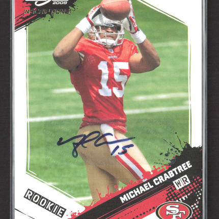2009 Score Inscriptions Michael Crabtree #372 Auto /199