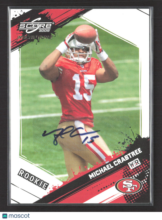2009 Score Inscriptions Michael Crabtree #372 Auto /199
