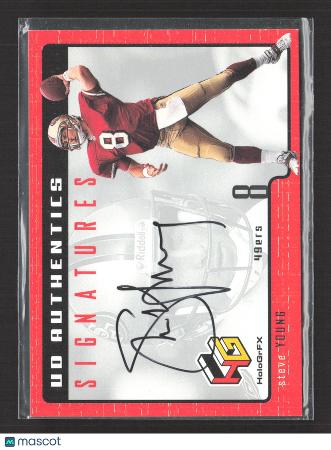 1999 Upper Deck HoloGrFX UD Authentics Signatures Steve Young #SY Auto