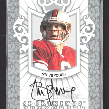 2007 SportKings Series A Steve Young #A-SY Silver Version Auto