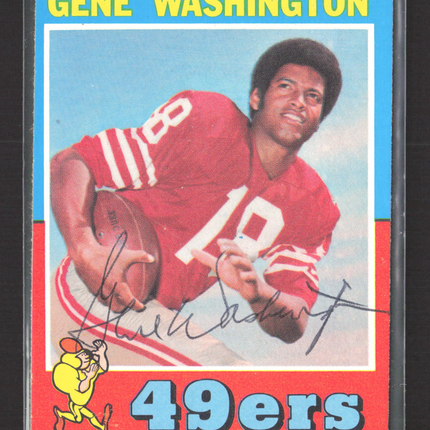 1971 Topps Gene Washington #165 Auto IP