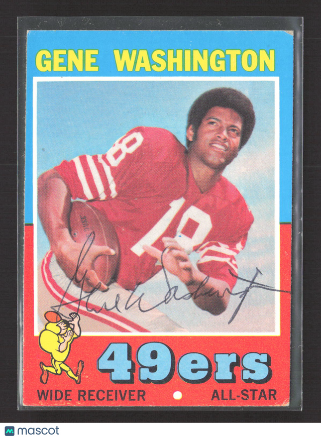 1971 Topps Gene Washington #165 Auto IP