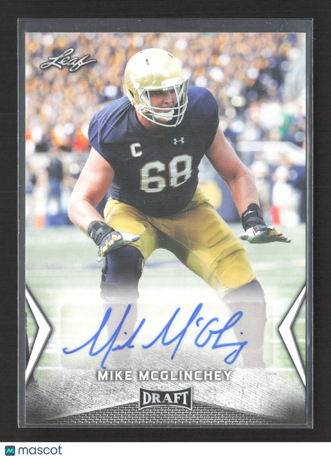 2018 Leaf Draft Mike McGlinchey #BA-MM2 Auto