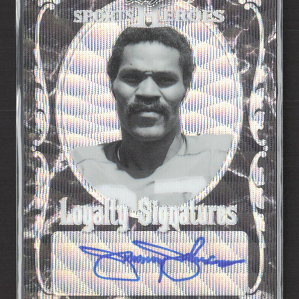 2017 Leaf Sports Heroes Loyalty Signatures Jimmy Johnson #LS-JJ1 Silver /25 Auto