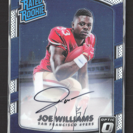 2017 Panini Donruss Optic Joe Williams #158 Blue 007/150 Auto