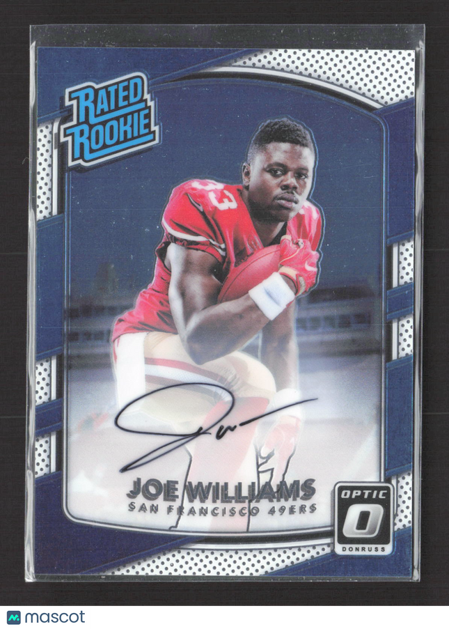 2017 Panini Donruss Optic Joe Williams #158 Blue 007/150 Auto