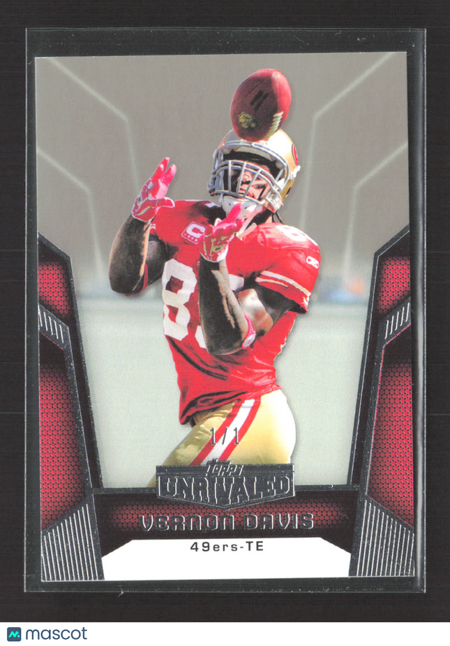 2006 Topps Unrivaled Vernon Davis #18 Platinum 1/1