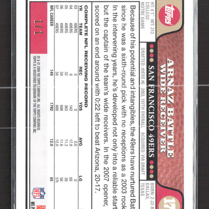 2008 Topps Arnaz Battle #171 Platinum 1/1