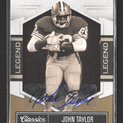 2010 Panini Classics Significant John Taylor #230 Legend Auto Gold /10