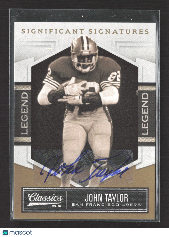 2010 Panini Classics Significant John Taylor #230 Legend Auto Gold /10