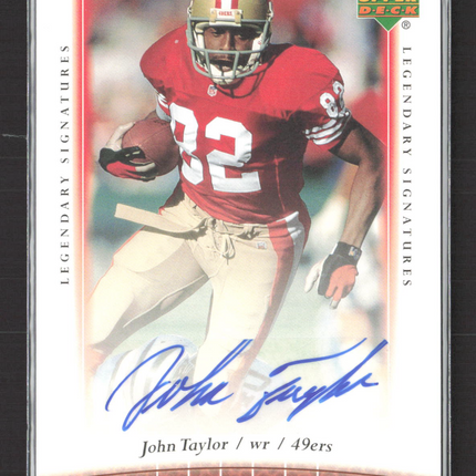 2006 Upper Deck Legends Legendary Signatures John Taylor #61 Auto