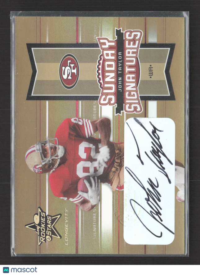 2005 Leaf Rookies & Stars Longevity Sunday John Taylor #SS-25 29/39 Auto Gold