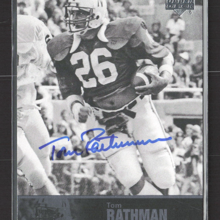2011 Upper Deck College Football Legends Tom Rathman #71 Auto