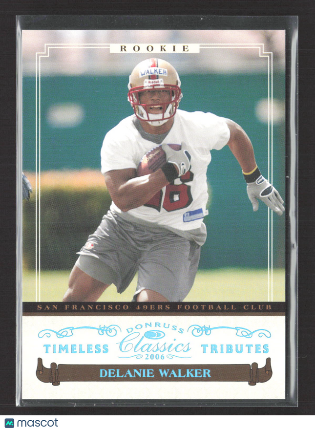 2006 Donruss Timeless Classics Tributes Delanie Walker #178 Platinum /10