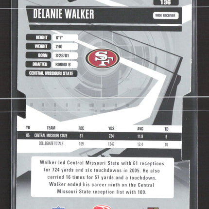 2006 Donruss Elite Aspirations Delanie Walker #136 14/97