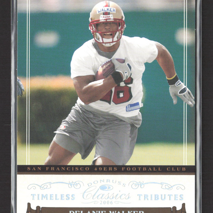 2006 Donruss Timeless Classics Tributes Delanie Walker #178 /50