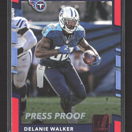 2017 Panini Donruss Football Delanie Walker #266 Press Proof Red