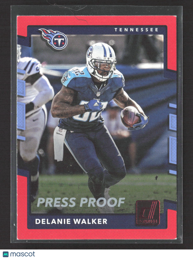2017 Panini Donruss Football Delanie Walker #266 Press Proof Red