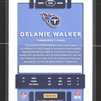 2017 Panini Donruss Football Delanie Walker #266 Press Proof Red