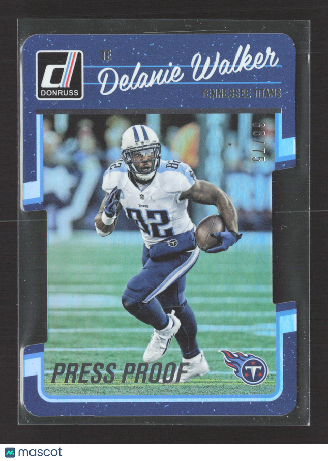 2016 Donruss Delanie Walker #286 Press Proof Blue 66/75
