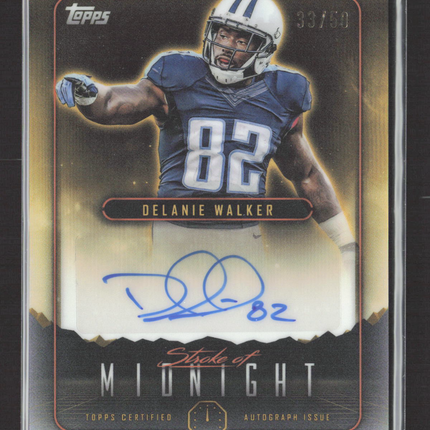 2024 Topps Midnight Stroke of Midnight Delanie Walker #SMA-DW 33/50 Auto Gold