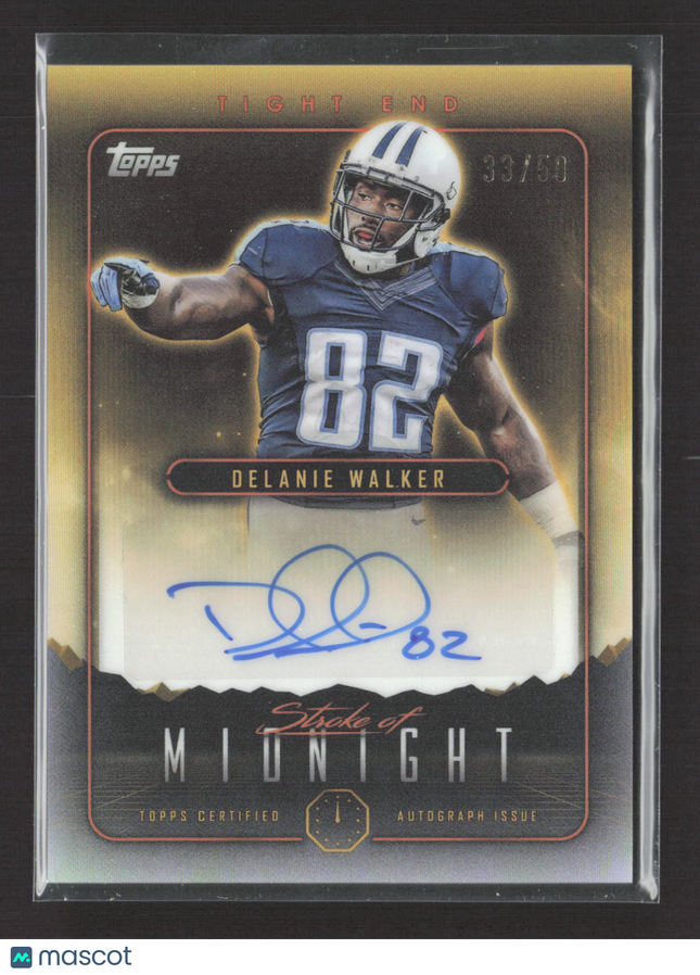 2024 Topps Midnight Stroke of Midnight Delanie Walker #SMA-DW 33/50 Auto Gold