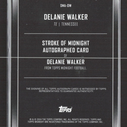2024 Topps Midnight Stroke of Midnight Delanie Walker #SMA-DW 33/50 Auto Gold