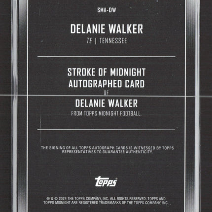 2024 Topps Midnight Stroke of Midnight Delanie Walker #SMA-DW 07/20 Auto