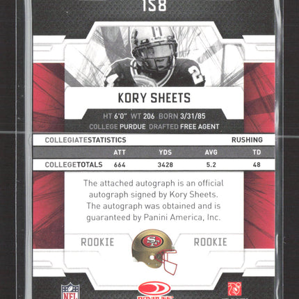 2009 Donruss Elite Status Kory Sheets #158 03/24 Auto