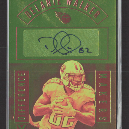 2018 Panini Vertex Difference Makers Delanie Walker #DM-DW /25 Auto