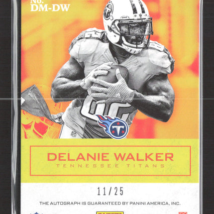2018 Panini Vertex Difference Makers Delanie Walker #DM-DW /25 Auto